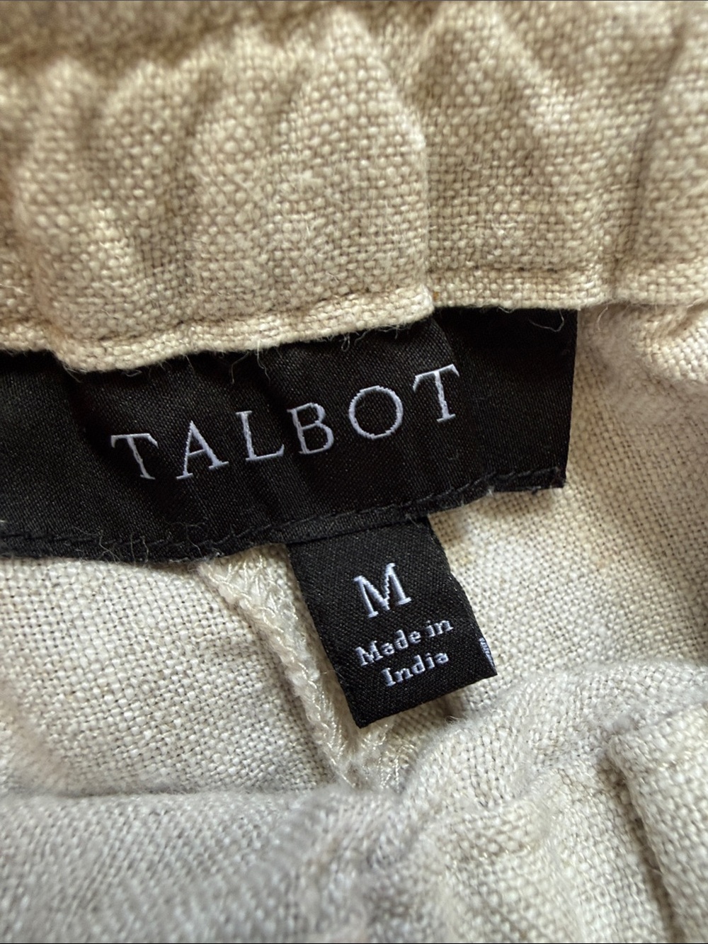 Talbot Ladies’ Lightweight Linen-Blend Drawstring Pants — Cream - Picture 2 of 5